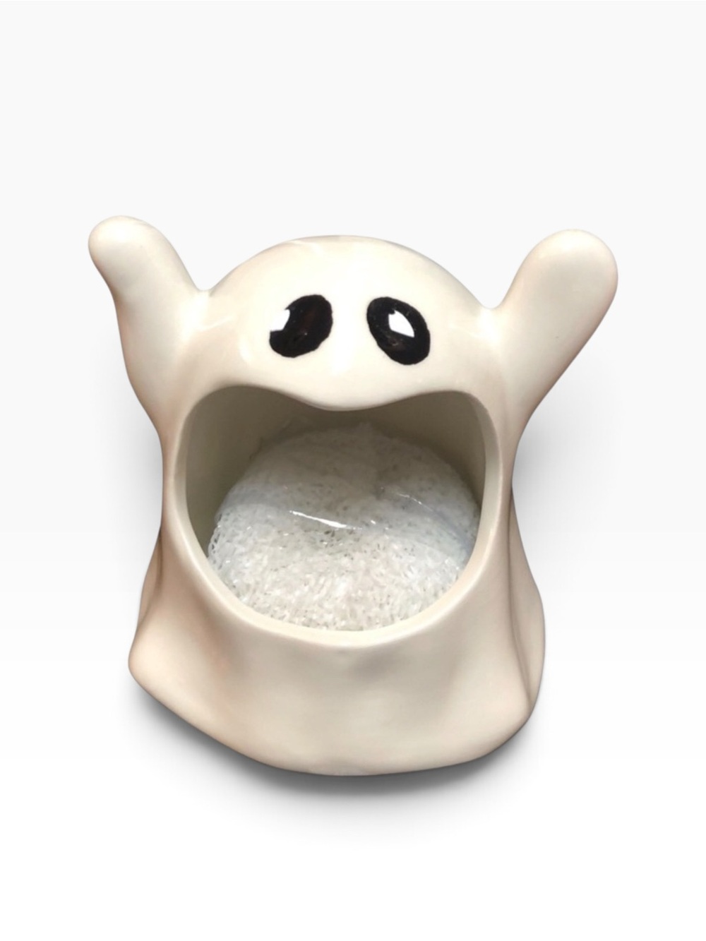 Full Moon Furnishings Ghost Sponge Holder Halloween Kitchen Decor NEW - Picture 2 of 5